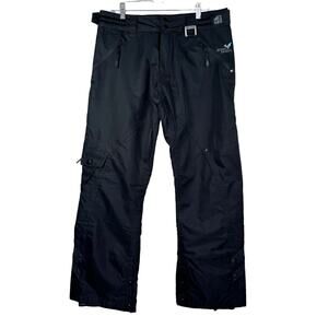 Ocean and Earth Women's Black Snow Pants Fleece Lined Medium